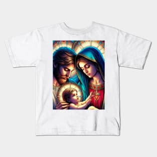 Father Saint Joseph and Mother Holy Mary Kids T-Shirt